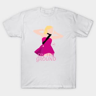 rose on the ground silhouette design T-Shirt